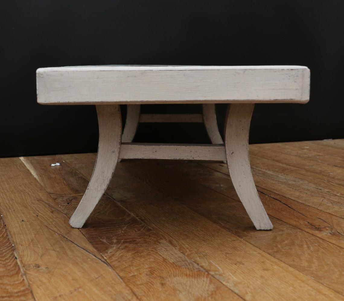 Swedish Gustavian Grey Coffee Table